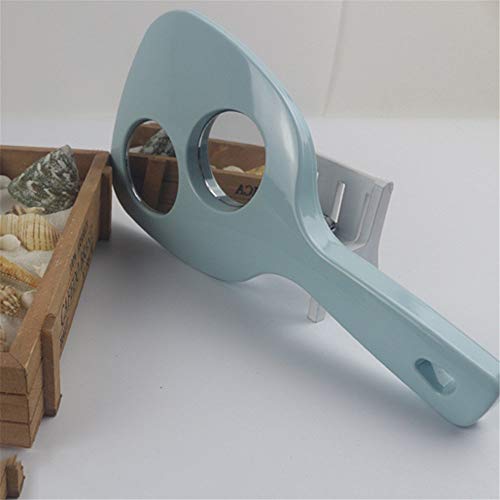 Image of 26x13.5 cm Fan‑Shape Hand Mirror | Dual‑Side Front 1x + Back 2x /3x Magnifying Makeup Mirror | Portable Travel Compact, Multicolor Plastic (1, Pentagonal)