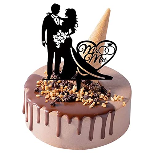 Hoobao 6 Pezzi Topper per Torta Nuziale,Topper per...