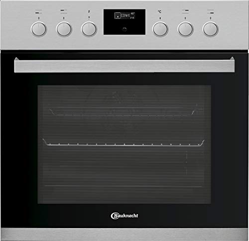 Bauknecht HEKO 566 Pyro Herd-Kochfeld-Kombination /Glaskeramik-Kochfeld (60 cm) / Pyrolyse-Selbstreinigungssystem / Multi-Level-Kochen / Backauszug mit 2 Ebenen, Schwarz