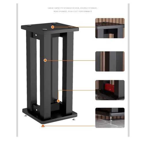 Soporte de altavoz de suelo en metal de 40 cm para equipos de sonido en casa 3