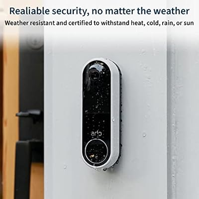 Arlo Ultra 2 Spotlight Camera- 2 Camera Security System, Black Essential Video Doorbell Wire-Free, Black
