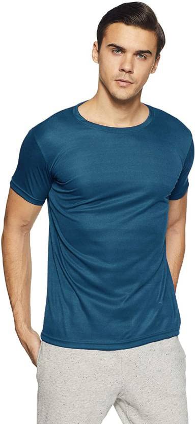 Image of Mens Dri-Fit Round Neck T-Shirt for Gym Sports Dry Fit Tees Combo - Pack of 2