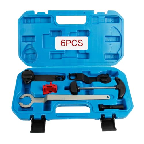MOTOCOCHE Kit de 6 Herramientas de Sincronización del Motor, para EA211 1.0 1.2 1.4 1.6 FSI TSI TFSI, Compatible con Golf 7, Jetta, A3, Octavia, Seat Leon, reemplazo Correa distribución