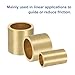 uxcell 20Pcs Sleeve Bearings, 6mm Bore x 8mm OD x 10mm Length, Self-Lubricating Sintered Bronze Bushings