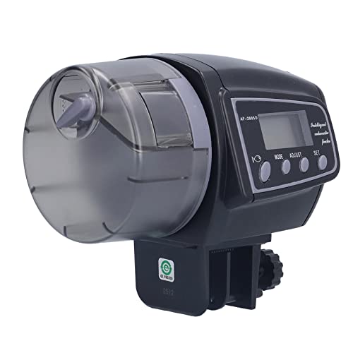Alimentador automático de peces Fdit de 100g con pantalla digital LCD y temporizador para acuario 5