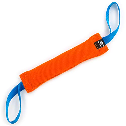 Bull Fit Boudin À Mordre Jouet pour Chien en Coton/Nylon avec 2 Anses, 30 cm - Dummy Rouleau d'apprentissage Flottant - Robuste Boudin Mordant Chien Cover