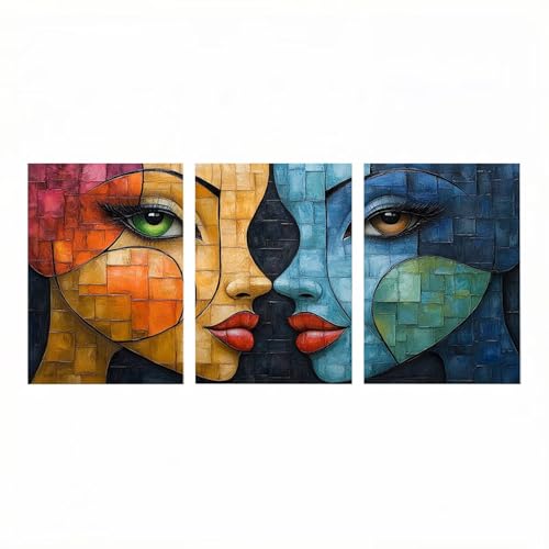 3�p�b�N 5D DIY �_�C�������h�A�[�g ���ۓI�� �_�C�������h�A�[�g �L�b�g ���� �G�� �n���h���C�h �L�b�g 20 x 30 cm*3 ��� �S�ʓ\��t���^�C�v 3 Pack Diamond art �N���X�X�e�b�`�h�J �|�p�i �Ǐ���G�� �C���e��