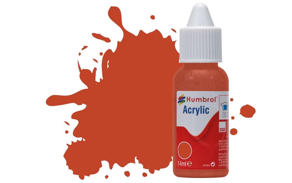 Humbrol Red Brown Matt Acrylic Paint Dropper (100)  : 14Ml
