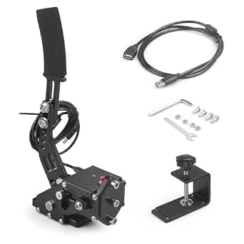 64Bit PC/PS4/PS5 USB Handbrake for Sim Racing - Compatible with Logitech G29 G27 G25 G920 T300