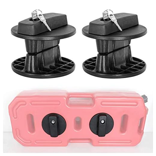 SXMA Pack Mount for 20L/5 Gallon Gasoline Pack Gas Container Mounting Bracket Kit Fuel Can Lock,(2pcs)