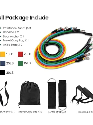 Generic Resistance Tube Set 12 Pcs 150lbs - Image 3