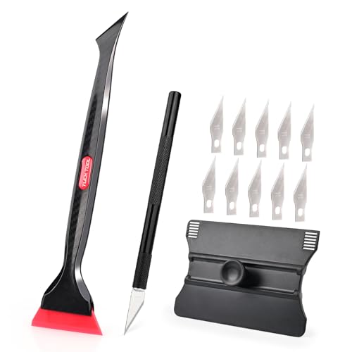 Image of EHDIS Window Tint Tool Kit - Window Tint Squeegee with Blade Guide Slots for Precise Distance Cuts,Window Film Cutter, Dual Head Mini Quarter Squeegee for Window Film and Vinyl Wrap Application