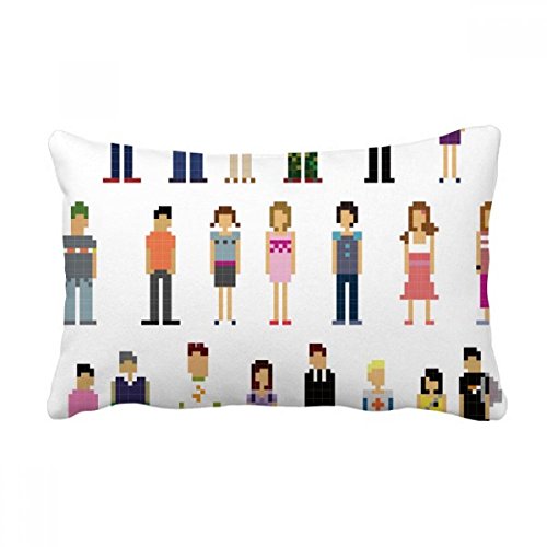 Cadeau décoratif original oreiller pixel multicolore - 2