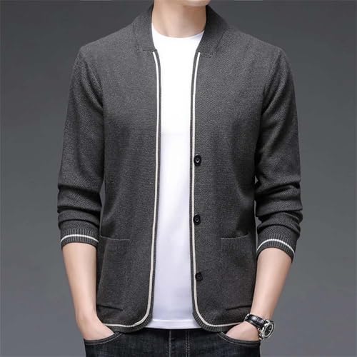 Men Button Down Knit Cardigan Sweater Casual Soft Lightweight Long Sleeve Pockets Knitwear4