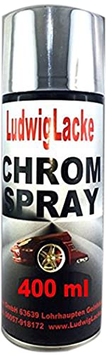 LudwigLacke Chromspray 400 ml Spiegeleffekt in Profi-Qualität – schnell, einfach und beeindruckend glänzend!