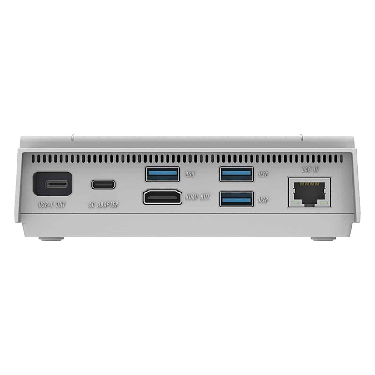 Station d'accueil - Hub de Jeu Multi-appareils | Compatible avec Steam Deck, ASUS ROG Ally | Style Snes | USB 3.0, HDMI, 4K, Puissance 100 W | Design Portable et rétro