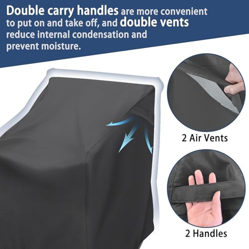 Housse pour chaise à bascule extérieure : bâche de protection imperméable et réglable - 8