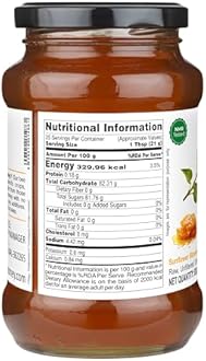 INDIGENOUS HONEY Sunflower Honey Raw Organic Natural Pure Unprocessed NMR Tested Unpasteurized Unheated 530g Glass Jar Pack of 1