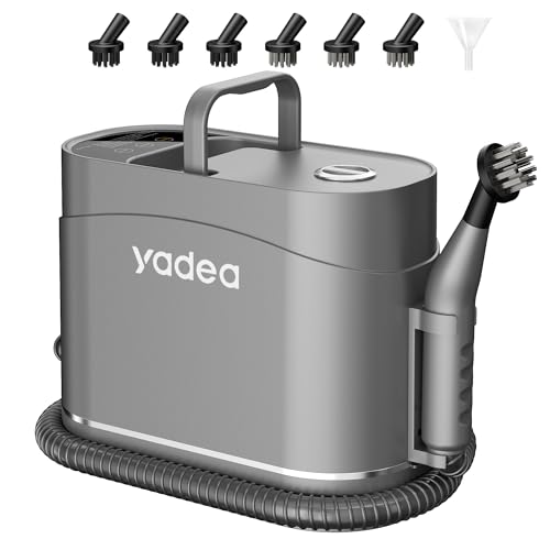 Handheld Steam Cleaner with 6 Accessories, Yadea Pressurized Multi-Surface Portable Steamer for Home Use, Multi-Purpose Steam Cleaner for Cleaning Carpet, Floors, Tiles, Car, Shoes with 2 Steam Mode