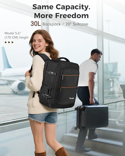 Vancropak Personal Item Travel Backpack
