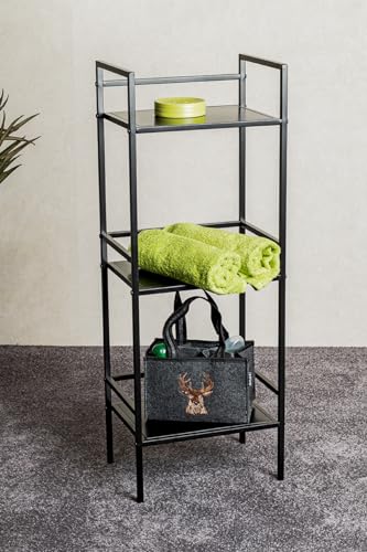 Étagère métal noir HAKU pour solutionner le manque de rangement