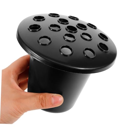 Jarrones macetas de plástico con espuma set de 4 piezas base resistente exterior 5