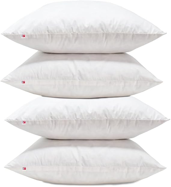 UK Care Direct Duck Feather Cushion Pads 35cm X 35cm (14” X 14”) Insert