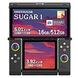 【折りたたみ式デュアルスクリーンAndroidゲーミング機】ONEXSUGAR SUGAR1 ワンエックスシュガー シュガーワン 国内正規版 メインディスプレイ6.01インチ 1080ｘ2160 サブディスプレイ3.92インチ1080ｘ1280 デュアルOLED液晶 5400ｍAh バイパス充電対応 (Snapdragon G3 Gen3 メモリ16GB/ストレージ512GB ブラック)