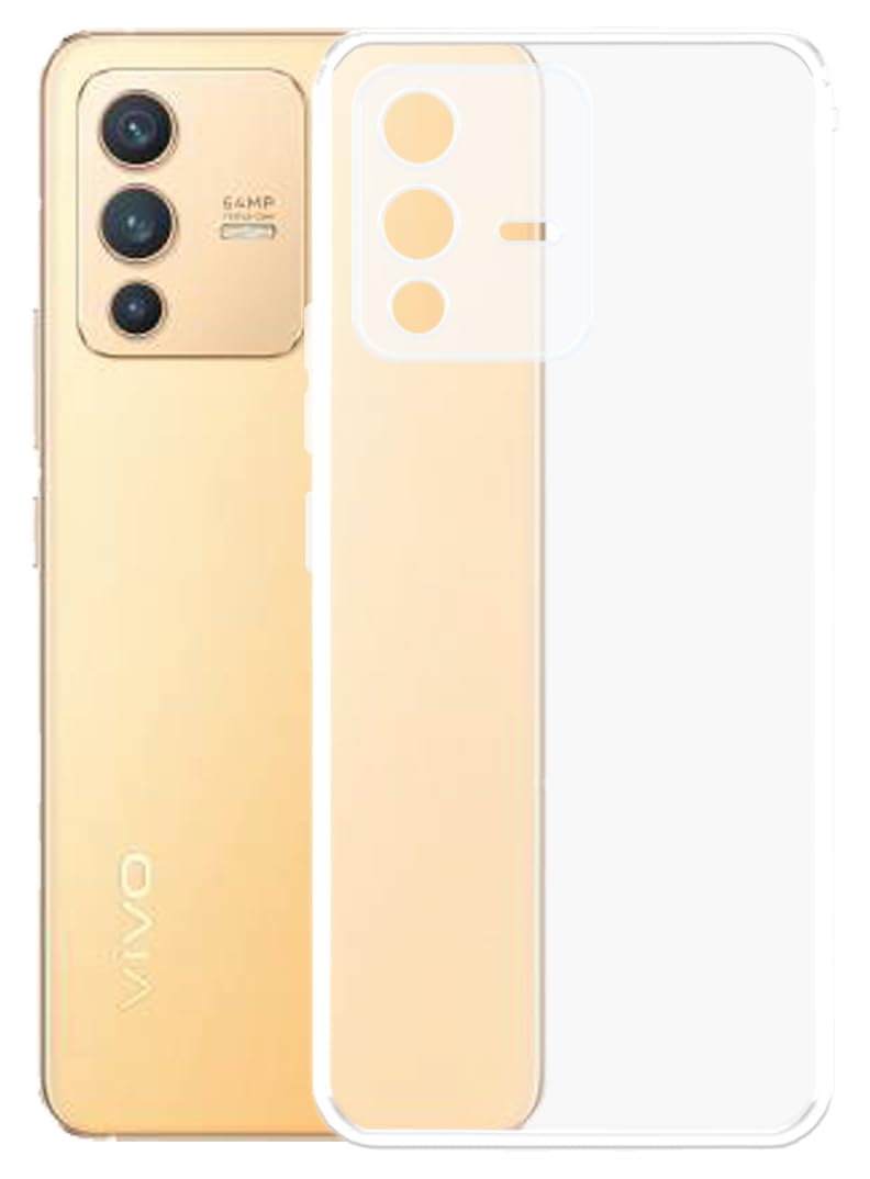 YOFO Back Cover for Vivo V23 (5G) (Flexible|Silicone|Transparent|Full Camera Protection) (B0CWY4B1S6) Amazon Price History, Amazon Price Tracker