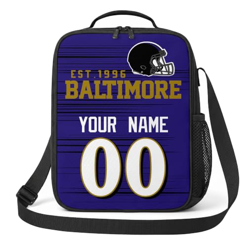 Image of Baltimore Lunch Bag Custom Name and Number Personalized Gifts