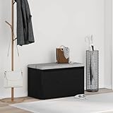 avec 1 tiroir Générique Banc avec tiroir Noir 80 x 40 x 45 cm Bois d\'ingénierie,Meubles, Bancs, Bancs coffres, Noir (Poids 19.7KG)