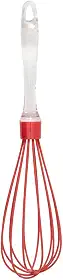 Mimo Style Batedor de Ovos e Massas Fouet, Cabeça de Silicone e Cabo em Acrílico de Excelente Durabilidade, Útil Para Diversas Receitas, Massas de Bolo, Tortas, Pães, Cremes e Claras em Neve