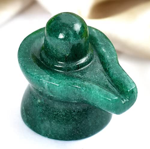 Natural Green Jade Shivling Idol Statue Hand-Carved Margaj Marakatha Stone Crystal Shiva Lingam for Home Decor, Office Desk, Meditation, Vastu & Gifting (Shivling, 10-20 Grams)-image-14