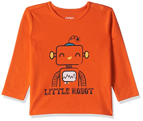 Image of Amazon Brand - Jam & Honey Baby Boy's and Girls Full Sleeves T-Shirt | 100% Cotton Printed Regular Fit Unisex T-Shirts | New Born Baby Clothes - 0 to 24 Months