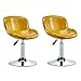 Metalowy stołek barowy zestaw 2 regulacji wysokości obrotowy stołek barowy przemysłowy stołki barowe stołki kuchnia stołek restauracja krzesła barowe żółty I