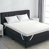 ☁️Solution de mise à niveau économique pour les anciens matelas☁️Ne pas acheter de nouveaux matelas coûteux. Ce surmatelas de 7 cm d'épaisseur convertit un matelas dur ou aplati en une surface de sommeil confortable. Il protège également le sous-matelas de l'usure et des taches et prolonge sa durée de vie de 3 à 5 ans. Parfait pour les locataires, les étudiants et les voyageurs.