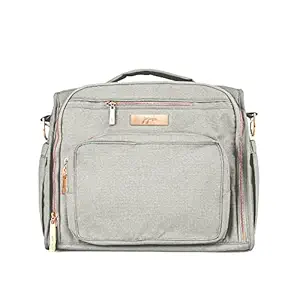JuJuBe Diaper Bag, Travel Backpack and Large Tote with Portable Changing Pad, Stroller Hooks & Pockets for Baby Bottles, Diapers, Pacifier, Snacks, and Daily Essentials, BFF - Pebble