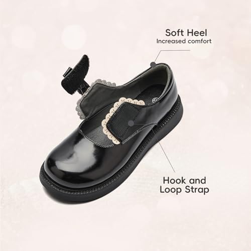 Balabala Toddler Little Girls Dress Shoes School Shoes Ballet Shoes Mary Jane Flats Party Wedding Uniform Shoes4