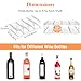 Lifewit Wine Rack for Fridge, Stackable Wine Bottle Holder with Sturdy Support Insert & Reinforced Design, Plastic Bottle Organizer for Refrigerator, Cabinet & Pantry, Clear, Holds 8 Bottles
