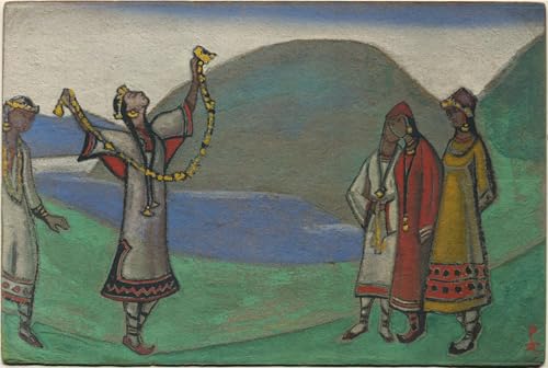Peinture murale de prestige Nicholas Roerich, toile salon 60x90