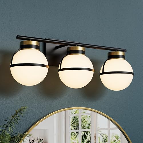 Soraglitium Black Gold Vanity Lights - ETL Certified 3 Light