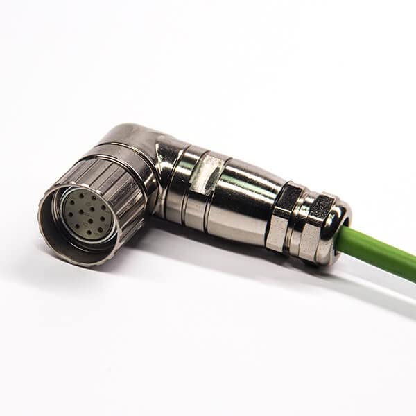 DB15 pin Male Plug to Right Angle M23 12pin Female Servo Signal Connector with Cable 20cm