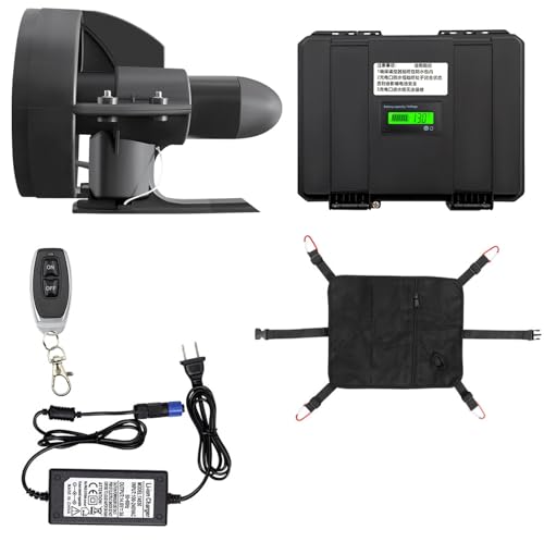 HNBYLMM Motorized Fin Surfboard, Electric Fin Underwater Thruster, Electric Surfboard Fins Propeller with Remote Control, Jet Powered Surfboard, Speed 4-5 KM/H, for Paddleboard, Surfboard