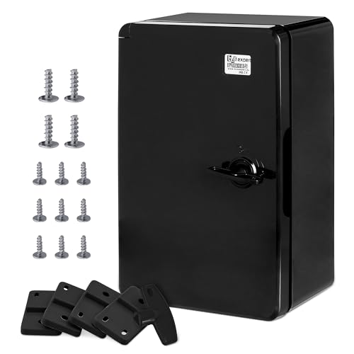 BOXEXPERT® Verteilerkasten außen wasserdicht [ABS Kunststoff IP65 Gehäuse] schwarz (Serie Fleet)...