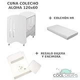 Cuando el lateral abatible está colocado, la tabla puede subir y bajar al gusto. Cuando queremos convertir la cuna en colecho, quitaremos el lateral y podremos ajustar a cualquier cama con sus 14 alturas de colchón.