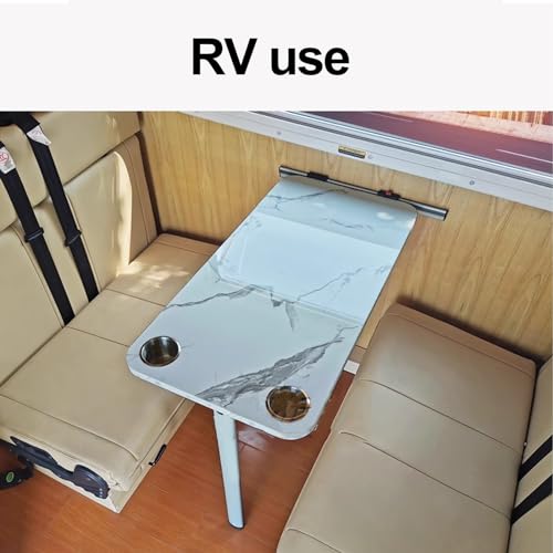 Table pliante camping-car compacte pour optimiser l'espace mural