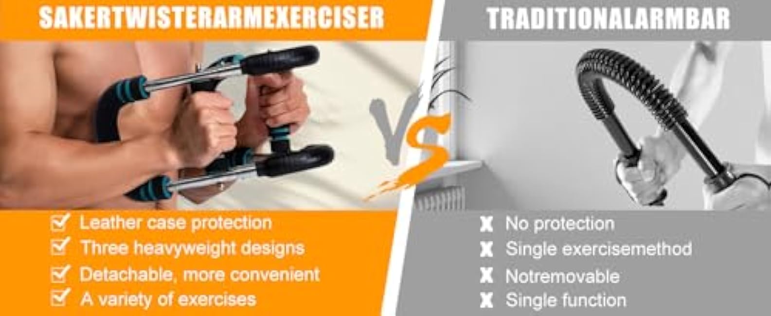 3 Levels Strength Adjustment,Twister Arm Exerciser,Adjustable Resistance Twister Arm Exerciser Chest Exerciser for Men,Chest Expander Portable Home Fitness Equipment