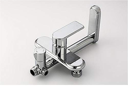 Miscelatore per Lavello, Rubinetto per Lavello da Cucina, Rubinetto Impermeabile, Salvaspazio, Completo di Molla in Rame, Monocomando, Set Doccia Completo.