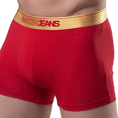 Image of Underjeans Men's Cotton Blend Regular Fit Trunk