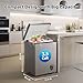 Lifeplus Chest Freezer, 3.5 Cubic Feet Small Deep Freezer Compact Top Open Door with Removable Basket, 7 Temperature Control Energy Saving Super Quiet for Kitchen Office Apartment Garage, Grey